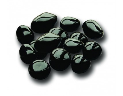 Černé lesklé keramické kameny